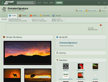 Tablet Screenshot of emiratessignature.deviantart.com