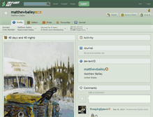 Tablet Screenshot of matthewbailey.deviantart.com
