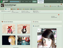 Tablet Screenshot of dontcallmeginger.deviantart.com