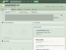 Tablet Screenshot of johannesburg-club.deviantart.com