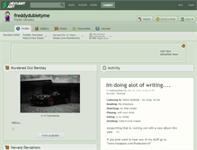Tablet Screenshot of freddydubletyme.deviantart.com