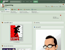Tablet Screenshot of lizzard-king.deviantart.com
