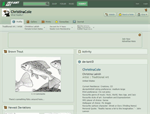 Tablet Screenshot of christinacole.deviantart.com