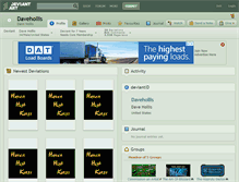Tablet Screenshot of davehollis.deviantart.com