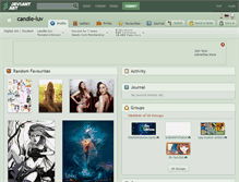 Tablet Screenshot of candle-luv.deviantart.com