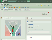 Tablet Screenshot of capetown.deviantart.com
