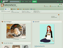 Tablet Screenshot of katherinefan324.deviantart.com