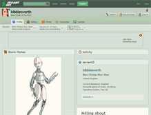 Tablet Screenshot of kibblesworth.deviantart.com