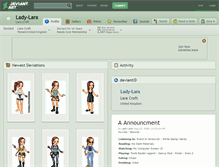 Tablet Screenshot of lady-lara.deviantart.com