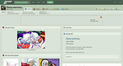 Desktop Screenshot of ebony-and-ivory.deviantart.com
