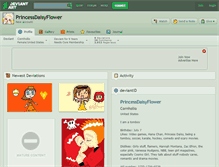 Tablet Screenshot of princessdaisyflower.deviantart.com