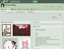 Tablet Screenshot of fille-de-la-neige.deviantart.com