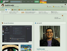 Tablet Screenshot of heathinvader.deviantart.com