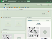 Tablet Screenshot of bugmenotx.deviantart.com