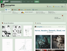 Tablet Screenshot of cuteangelnats.deviantart.com
