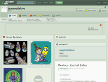 Tablet Screenshot of jaquenettalove.deviantart.com