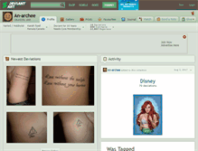 Tablet Screenshot of an-archee.deviantart.com
