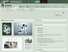 Tablet Screenshot of echomah.deviantart.com