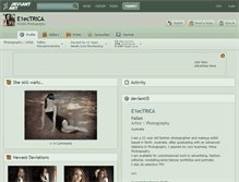 Tablet Screenshot of e1ectrica.deviantart.com