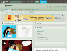 Tablet Screenshot of animewars.deviantart.com