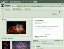Tablet Screenshot of draztak.deviantart.com
