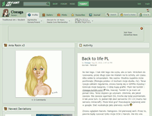 Tablet Screenshot of cloeaga.deviantart.com
