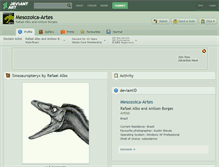 Tablet Screenshot of mesozoica-artes.deviantart.com