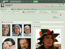 Tablet Screenshot of cristinac75.deviantart.com