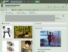 Tablet Screenshot of jordyninwonderland.deviantart.com