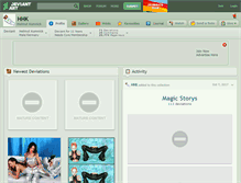 Tablet Screenshot of hhk.deviantart.com