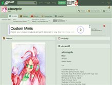Tablet Screenshot of adorangelle.deviantart.com