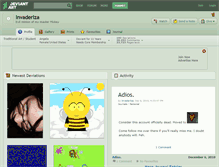 Tablet Screenshot of invaderiza.deviantart.com