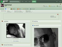 Tablet Screenshot of lagartotxpx.deviantart.com