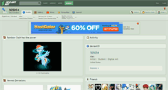 Desktop Screenshot of 505054.deviantart.com