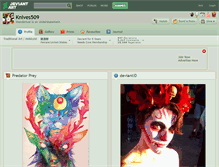 Tablet Screenshot of knives509.deviantart.com
