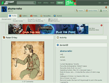 Tablet Screenshot of akuma-neko.deviantart.com