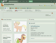 Tablet Screenshot of itsthewhinyguys.deviantart.com