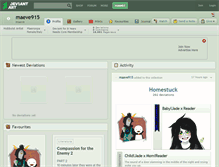 Tablet Screenshot of maeve915.deviantart.com