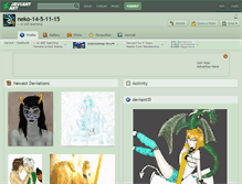 Tablet Screenshot of neko-14-5-11-15.deviantart.com