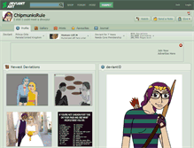 Tablet Screenshot of chipmunksrule.deviantart.com