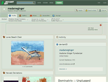 Tablet Screenshot of madameginger.deviantart.com