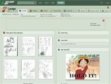 Tablet Screenshot of lasago.deviantart.com