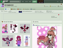 Tablet Screenshot of eeveeglaceon.deviantart.com