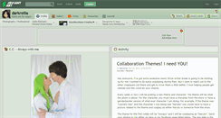 Desktop Screenshot of darkreilia.deviantart.com