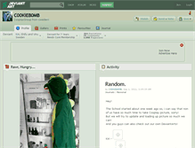 Tablet Screenshot of c00kieb0mb.deviantart.com