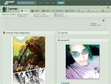 Tablet Screenshot of cariman.deviantart.com