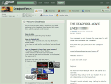 Tablet Screenshot of deadpoolfans.deviantart.com