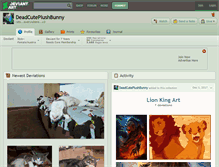Tablet Screenshot of deadcuteplushbunny.deviantart.com