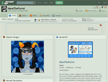 Tablet Screenshot of nanathefurret.deviantart.com