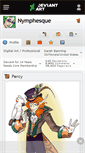 Mobile Screenshot of nymphesque.deviantart.com